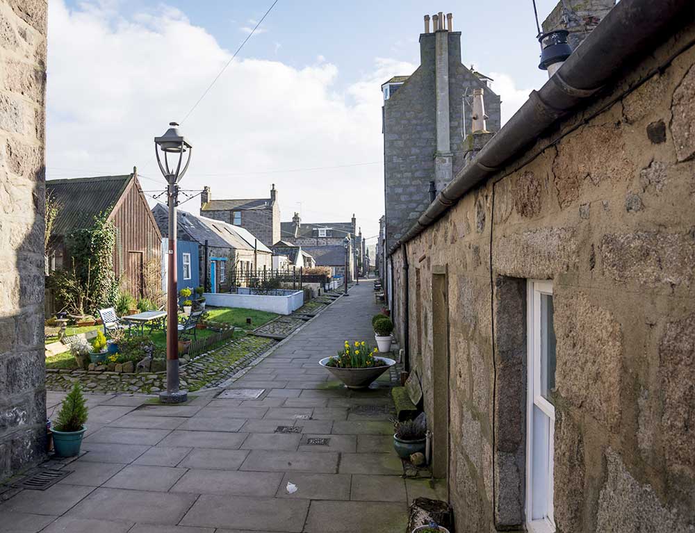 traditional granite cottage in the heart of Fittie, Aberdeen